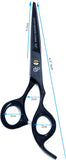 Professional Hair Scissors 6.5 Inch with Rozer Edge Sharp Blades, 440C Steel Hair Cutting Scissors with Elegant Sheath, Adjustable Screw