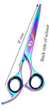 Professional Hair Scissors 6.5 Inch with Rozer Edge Sharp Blades, 440C Steel Hair Cutting Scissors with Elegant Sheath, Adjustable Screw