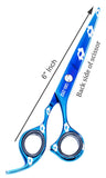 Professional Hair Scissors 6.5 Inch with Rozer Edge Sharp Blades, 440C Steel Hair Cutting Scissors with Elegant Sheath, Adjustable Screw