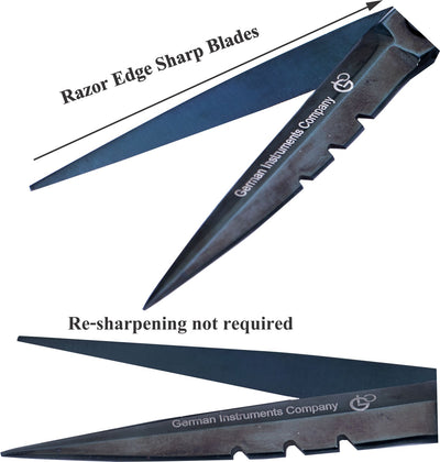 6.5 Inch Professional Hair Cutting Scissors — 440C Steel, Sharp Razor Edge & Adjustable Screw — Light Black Polish — image 4