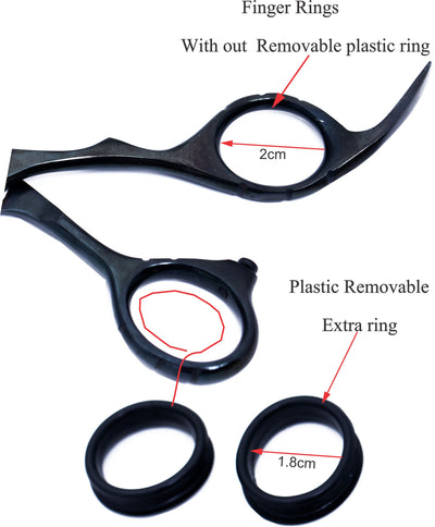 6.5 Inch Professional Hair Cutting Scissors — 440C Steel, Sharp Razor Edge & Adjustable Screw — Light Black Polish — image 6