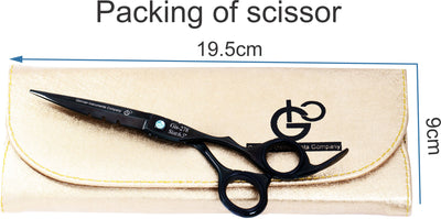 6.5 Inch Professional Hair Cutting Scissors — 440C Steel, Sharp Razor Edge & Adjustable Screw — Light Black Polish — image 9